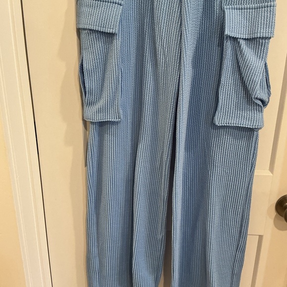 Blue Ribbed Two-Piece Set - Picture 2 of 8